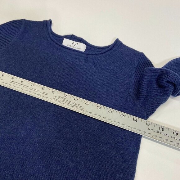 Magaschoni Sweater Women's‎ Size Small Navy Crew Neck Long Casual Oversize - Picture 7 of 8
